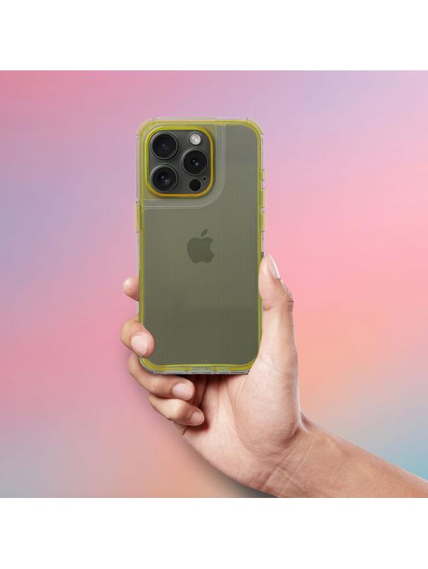 Futerał MATRIX CLEAR do IPHONE 15 Pro Max żółty