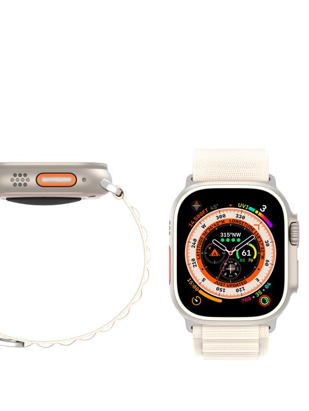 DUX DUCIS pasek GS nylonowy do Apple Watch 38 / 40 / 41 mm platynowy