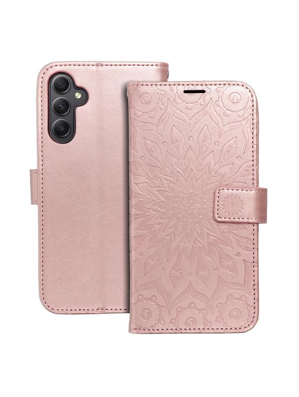 Kabura MEZZO Book do SAMSUNG A34 5G mandala złoty róż