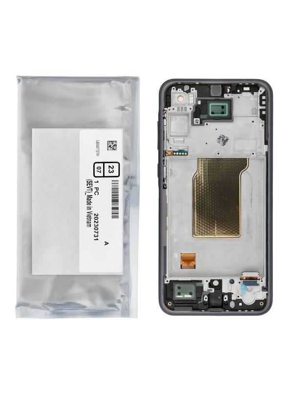 ServicePack Wyświetlacz LCD do SAMSUNG A35 5G A356B GH82-34221A   czarny / granatowy