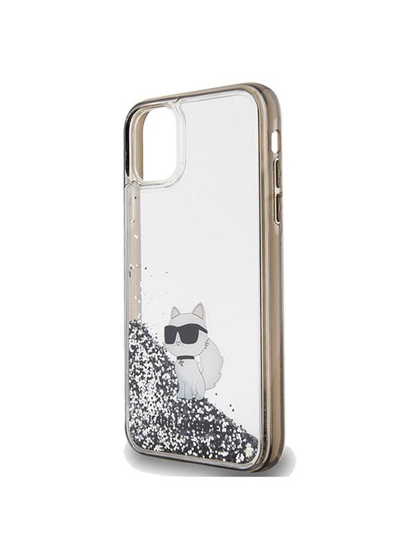 KARL LAGERFELD futerał do IPHONE 11 KLHCN61LKCNSK (Liquid Glitter C) transparentny