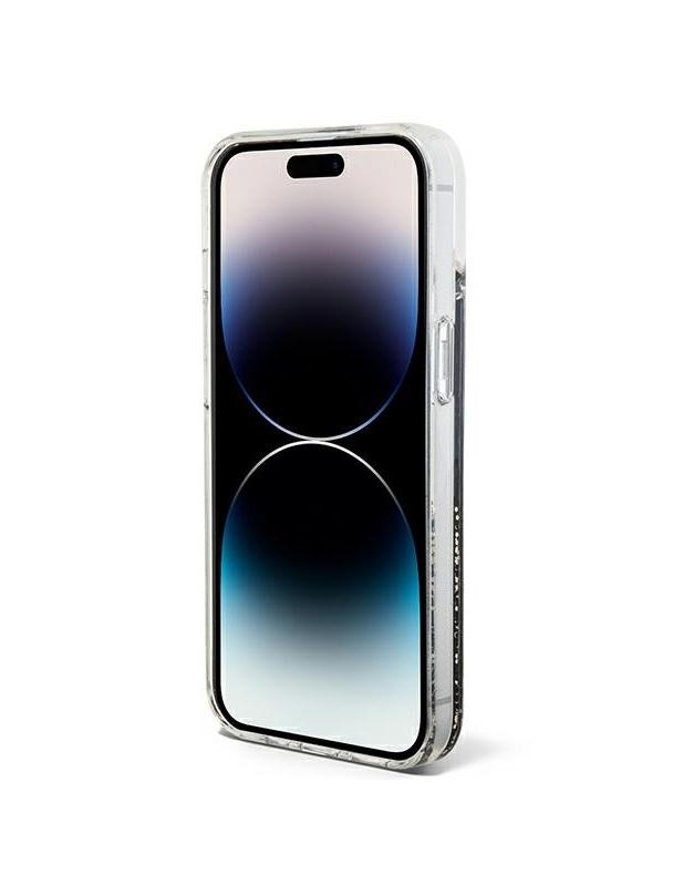 GUESS futerał do IPHONE 13 / 14 / 15 GUHCP14SLCSGSGK (Liquid Glitter Marble) czarny