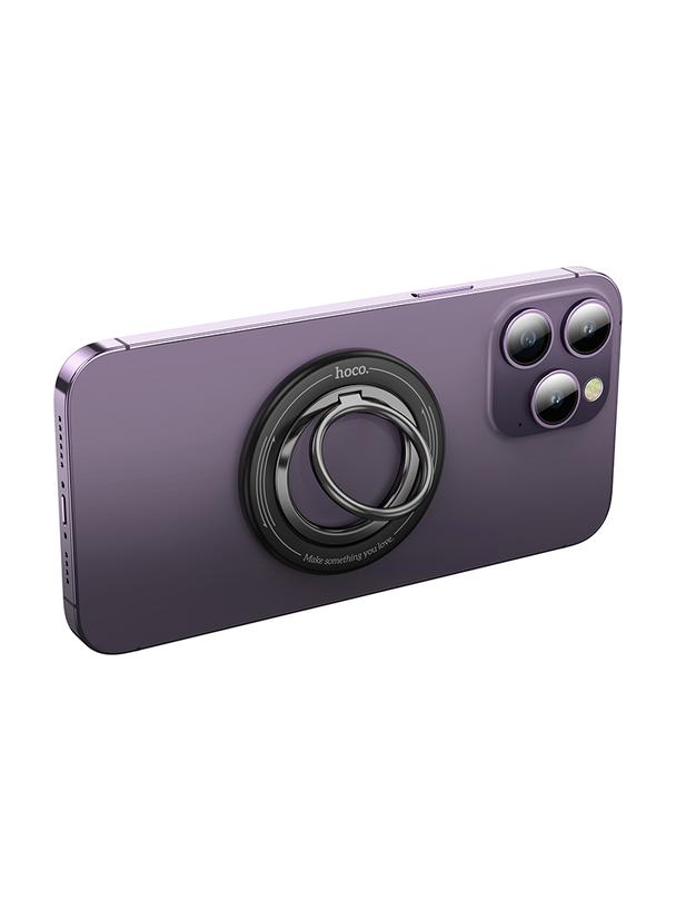 Uchwyt na telefon na palec Hoco magnetyczny Ring GH3 czarny