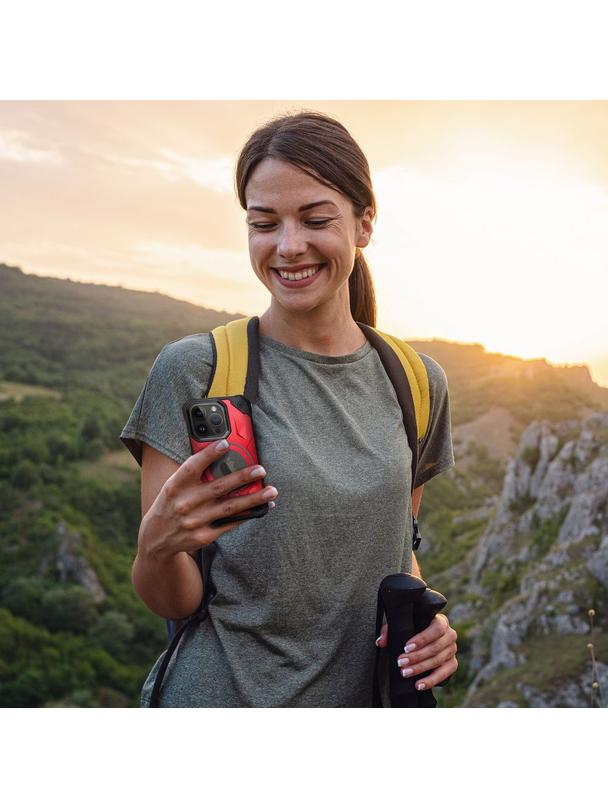Futerał ARMOR MAG COVER kompatybilny z MagSafe do IPHONE 15 Plus czerwony