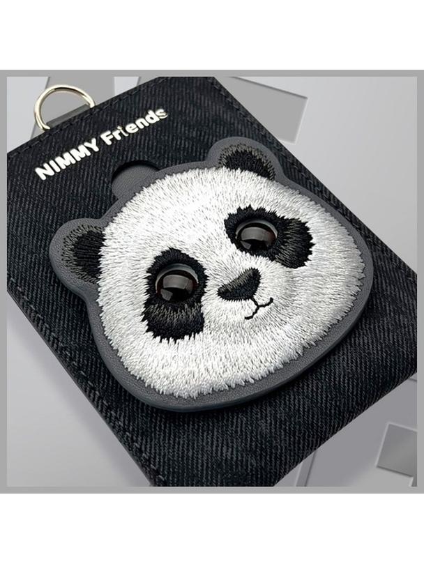 NIMMY portfel na karty BIG EYED PET 2.0 Panda czarny