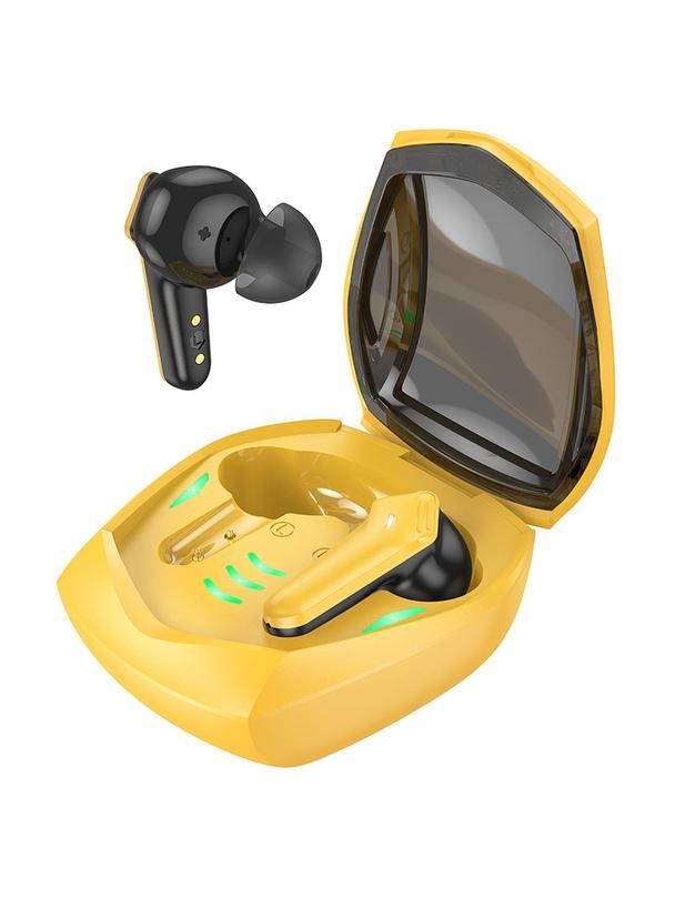 Słuchawki bezprzewodowe douszne Hoco TWS EW28 żółte