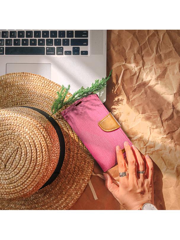 Kabura do SAMSUNG A14 4G / A14 5G Canvas Book różowy