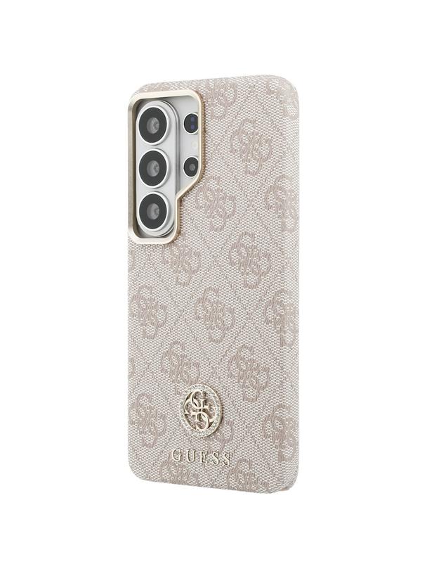 GUESS futerał do SAMSUNG S26 Ultra GUHMS26LP4GRMDEP (4G Rhinestone Round Logo MagSafe) różowy