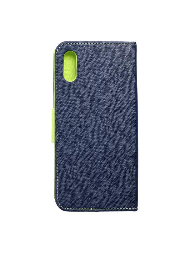 Kabura FANCY Book do XIAOMI Redmi 9A granatowo limonkowy