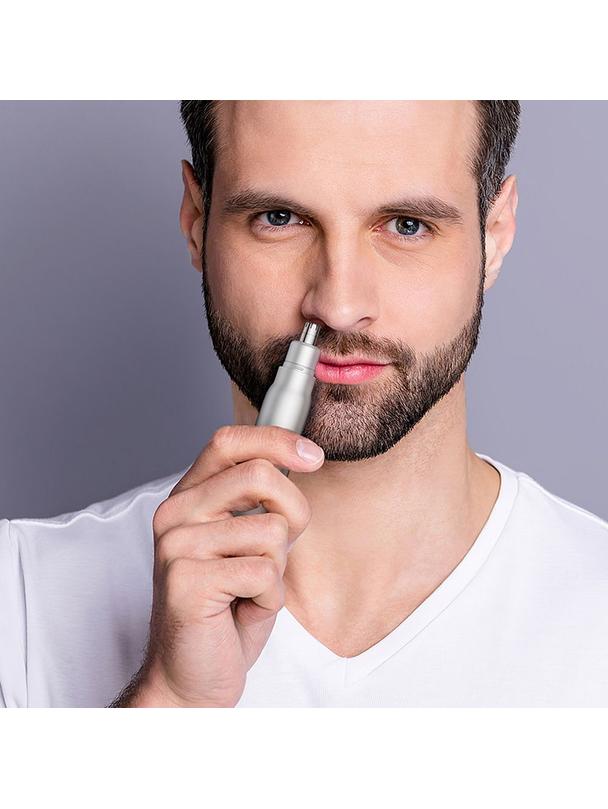 Trymer do nosa Hoco z wyświetlaczem HP33 srebrny