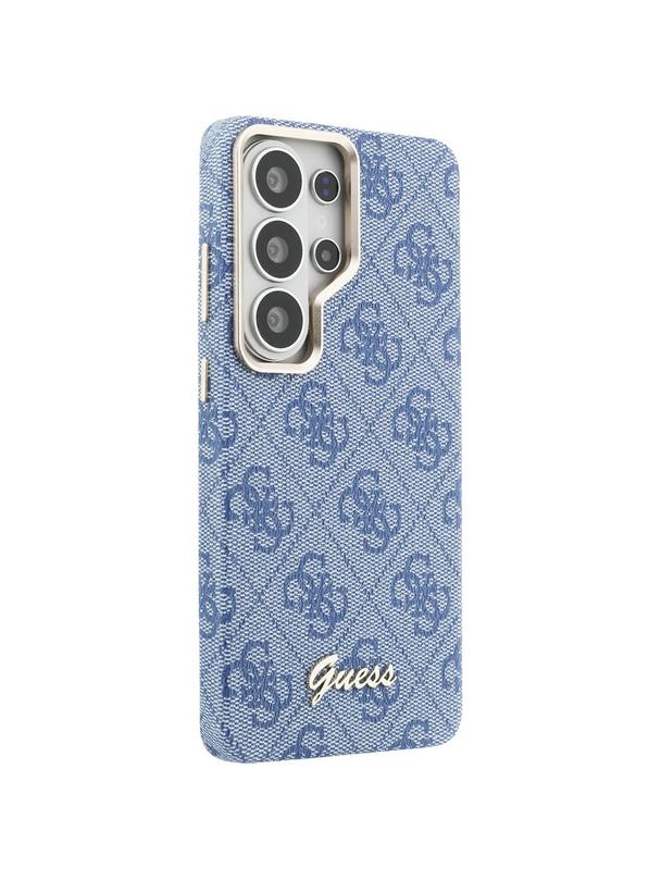 GUESS futerał do SAMSUNG S26 Ultra GUHMS26L5P4FWMSB (4G Script MagSafe) niebieski