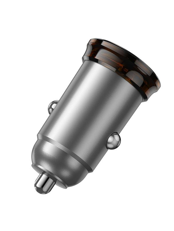 Ładowarka samochodowa Hoco 2 x USB C QC PD 45W NZ16B szara