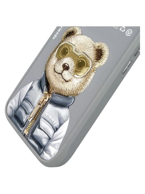 NIMMY futerał COOL&CUTE 2.0 Bear do IPHONE 16 szary