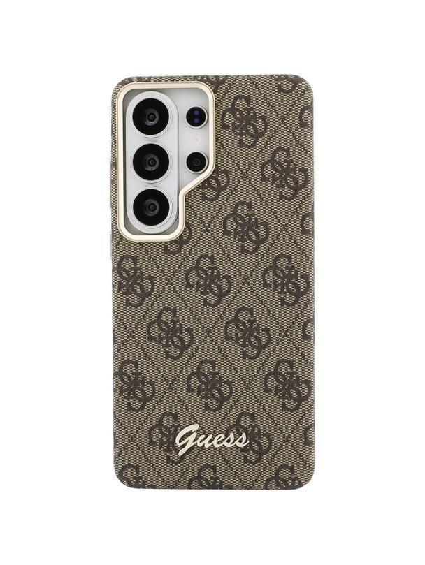 GUESS futerał do SAMSUNG S26 Ultra GUHMS26L5P4FWMSW (4G Script MagSafe) brązowy