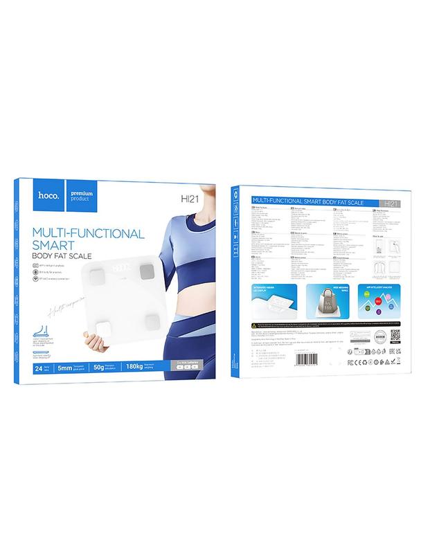 Waga łazienkowa Hoco Bluetooth HI21 biała