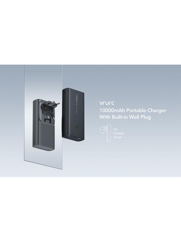 Powerbank Veger ACE100 (W1146) PD QC3.0 20W 10000 mAh czarny