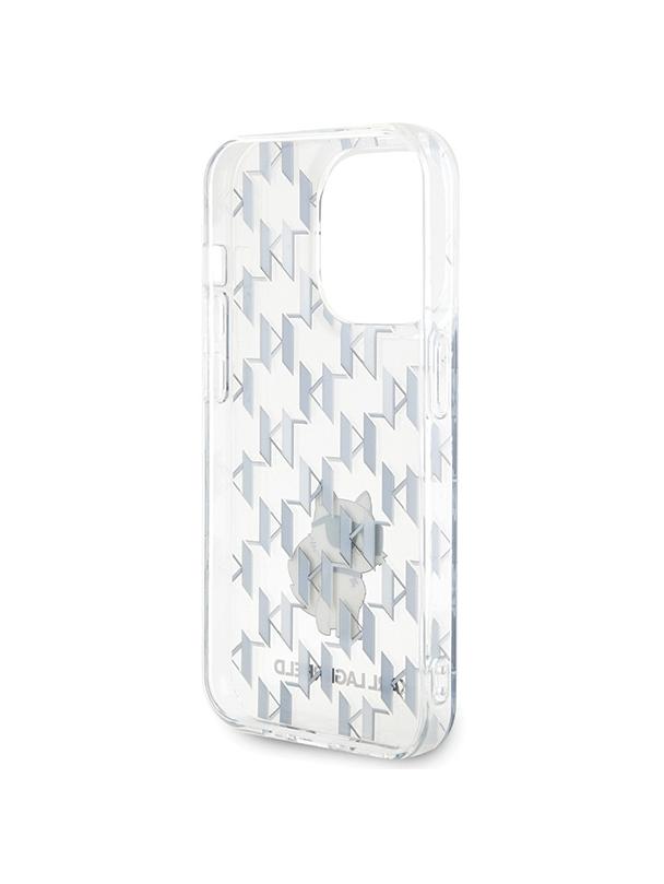 KARL LAGERFELD futerał do IPHONE 15 Pro Max KLHCP15XHNCMKLT (Monogram) transparentny