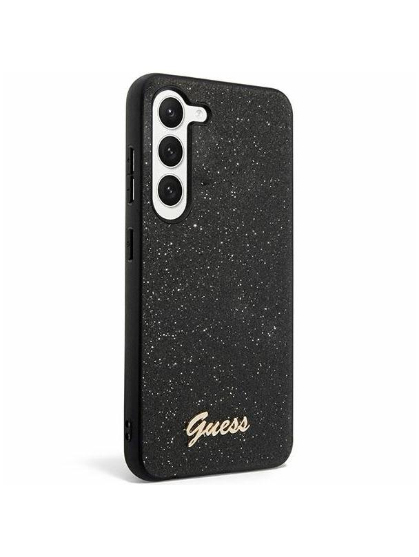 GUESS futerał do SAMSUNG S24 GUHCS24SHGGSHK (Glitter Script) czarny