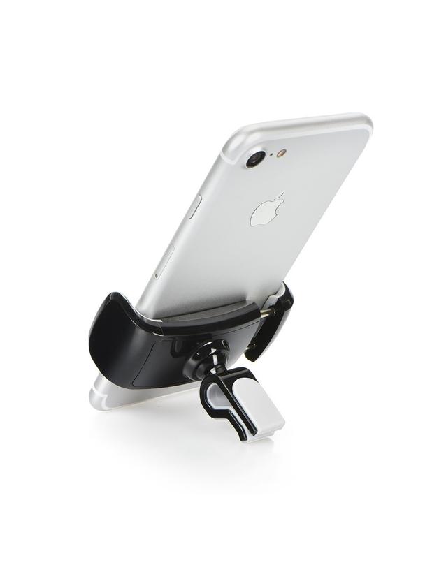 Uchwyt samochodowy do kratki 360 SILK czarno szary