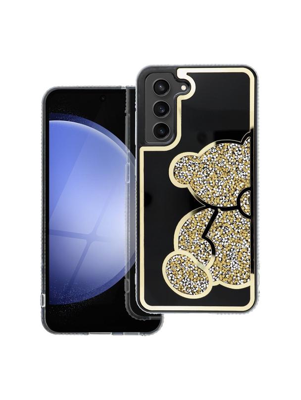 Futerał TEDDY BEAR do SAMSUNG S25 Ultra złoty