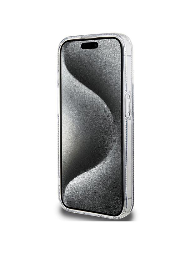 GUESS futerał do IPHONE 15 Pro Max kompatybilny z MagSafe GUHMP15XHGCUSTGK (IML GCUBE) czarny