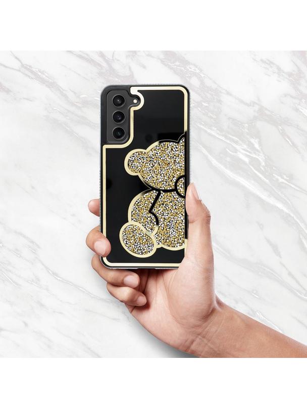 Futerał TEDDY BEAR do SAMSUNG S25 FE złoty