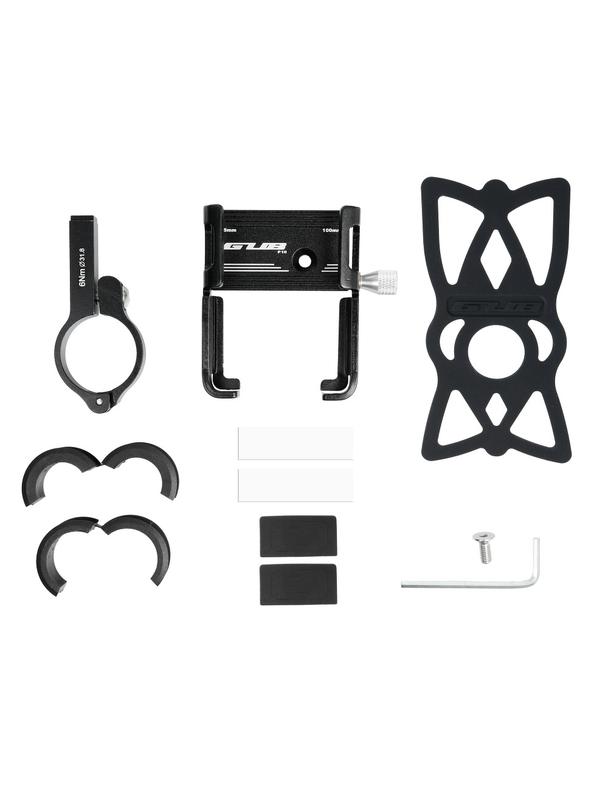 GUB uchwyt rowerowy na kierownicę P10 Aluminium + silikonowy uchwyt czarny