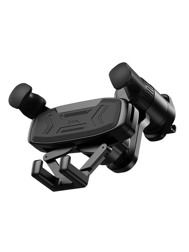 Uchwyt na telefon do samochodu grawitacyjny Hoco do kratki H66 czarny