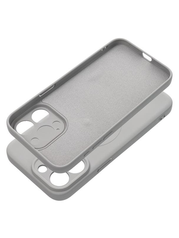 Futerał SILICONE MAG COVER kompatybilny z MagSafe do IPHONE 15 Pro Max tytanowy szary