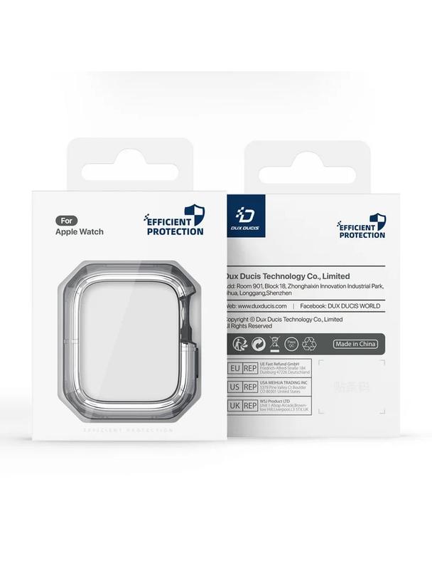 DUX DUCIS futerał TAMO do Apple Watch serii 10 46 mm transparentny z niebieskim