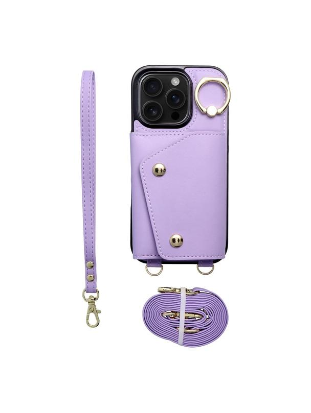 Futerał portfel WONDER dla IPHONE 13 liliowy