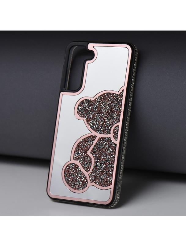 Futerał TEDDY BEAR do SAMSUNG S25 różowy