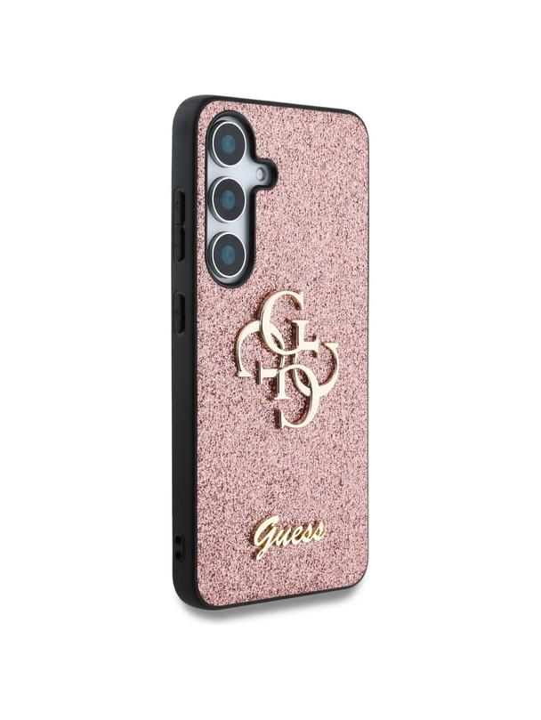 GUESS futerał do SAMSUNG S25 Plus GUHCS25MHG4SGP (Fixed Glitter Big 4G) różowy