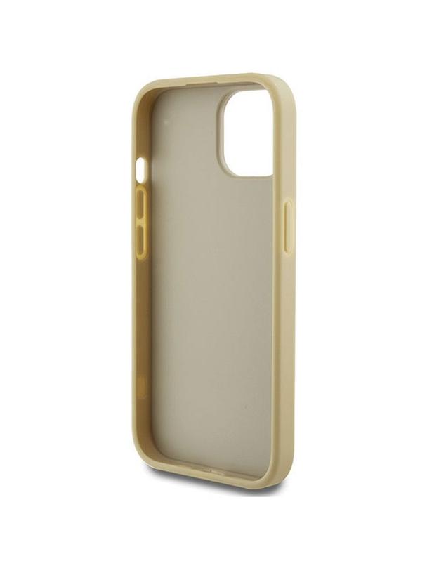 GUESS futerał do IPHONE 15 GUHCP15SHG4SGD (Fixed Glitter Big 4G) złoty
