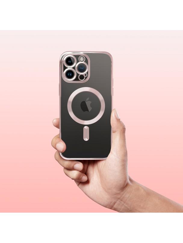 Futerał ELECTRO MAG COVER kompatybilny z MagSafe do IPHONE 11 Pro złoty róż