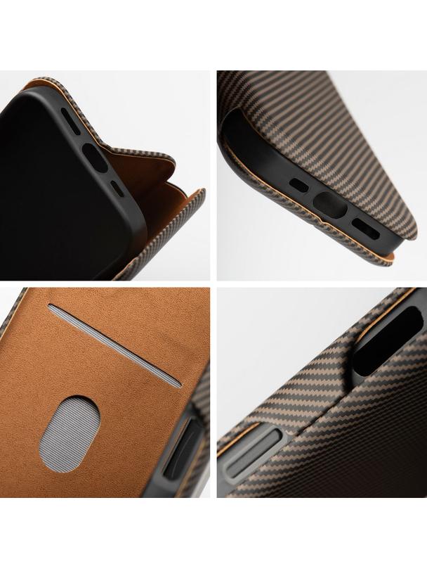 Kabura FOLIO Side Magnet do SAMSUNG S25 brązowy