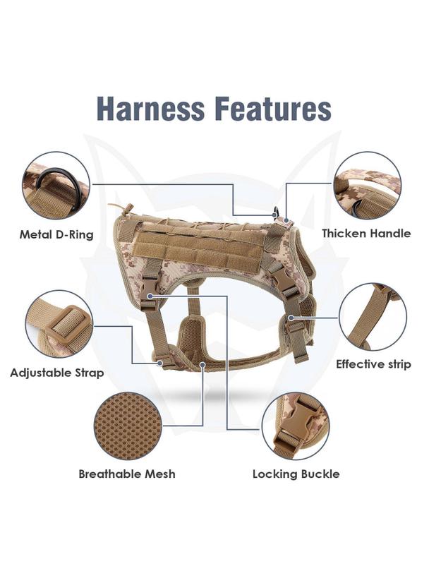 Szelki dla psa TACTICAL rozmiar XL brązowe