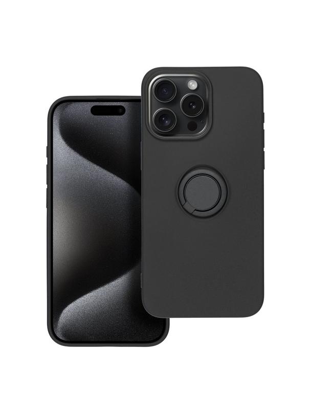 Futerał SILICONE RING do IPHONE 15 Pro Max czarny