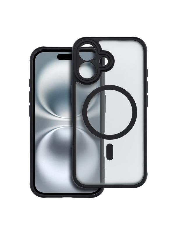 Futerał FULL MATTE MAG COVER kompatybilny z MagSafe do IPHONE 16 czarny
