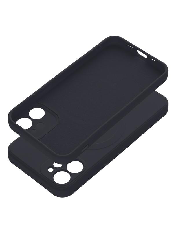 Futerał SILICONE MAG COVER kompatybilny z MagSafe do IPHONE 12 Mini czarny