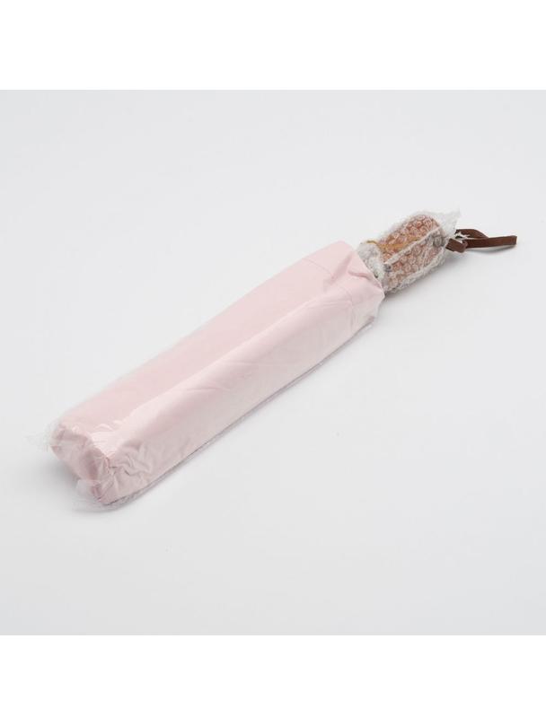 Automatyczny składany parasol z drewnianą rączką 10-ramienny XXL 115 cm różowy