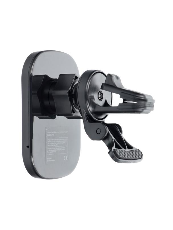 Uchwyt samochodowy magnetyczny do kratki z ładowaniem indukcyjnym kompatybilny z MagSafe 15W D10 czarny