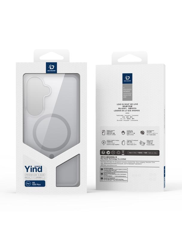 DUX DUCIS futerał YIND kompatybilny z MagSafe do SAMSUNG S26 Plus szary