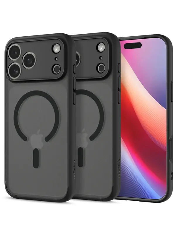 SPIGEN futerał ULTRA HYBRID MAG kompatybilny z MagSafe do IPHONE 17 Pro frost black