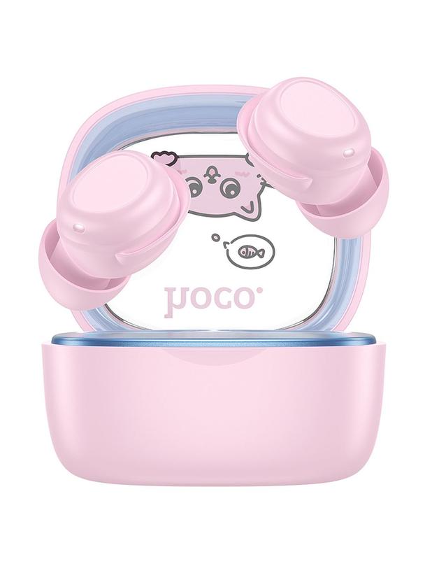 Słuchawki bezprzewodowe douszne Hoco TWS dla dzieci EW111 różowe