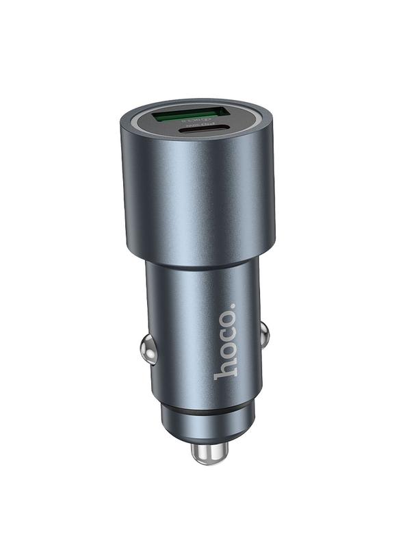Ładowarka samochodowa Hoco USB A + USB C QC3.0 PD 48W Z60 czarna