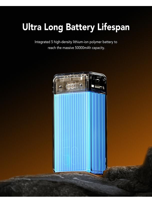 Powerbank Veger Tank Lite (W5001) PD QC3.0 5A 22,5W  50000 mAh czarny