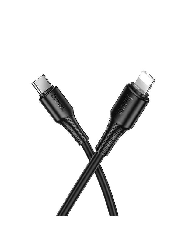 Kabel USB C do Lightning Hoco PD 27W 1 m X120 czarny