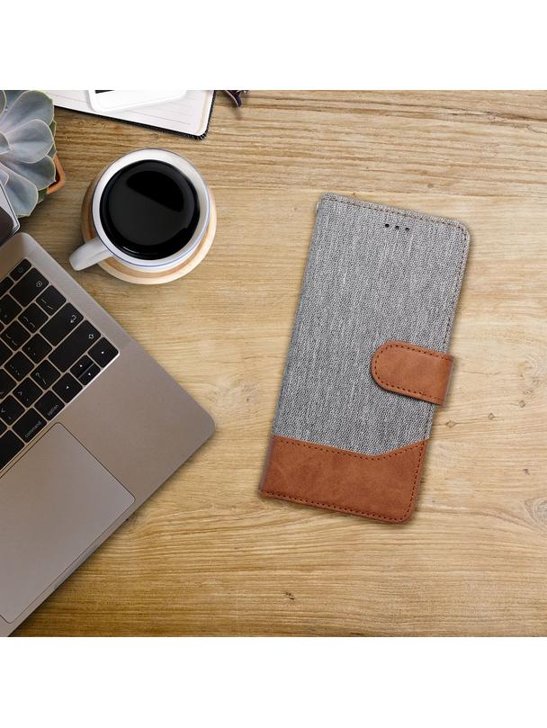 Kabura JEANS Book do XIAOMI Redmi 13C / POCO C65 szary