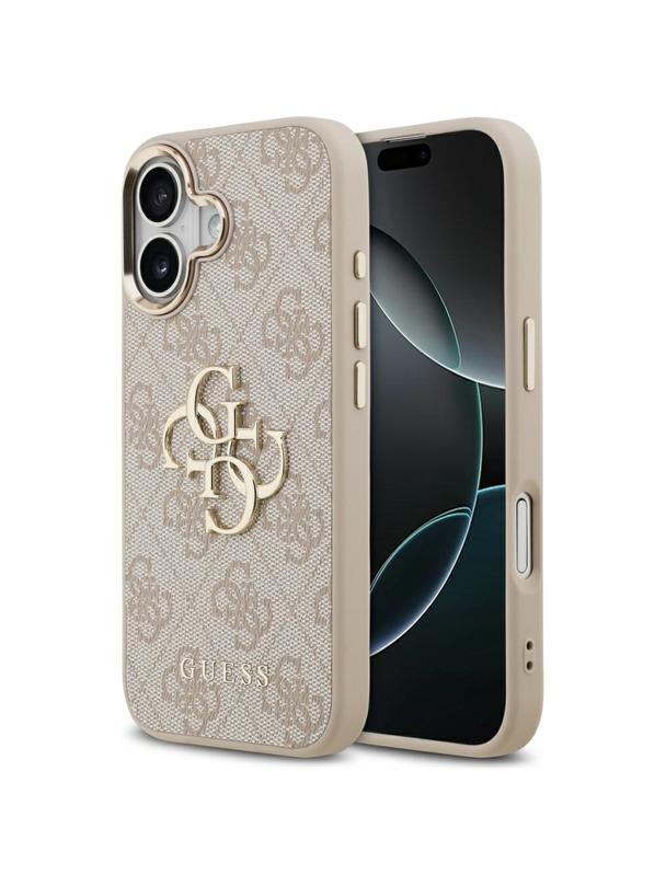 GUESS futerał do IPHONE 17 GUHCP17S4GMGCPI (PU W/ Big 4G Classic Logo) złoto różowy